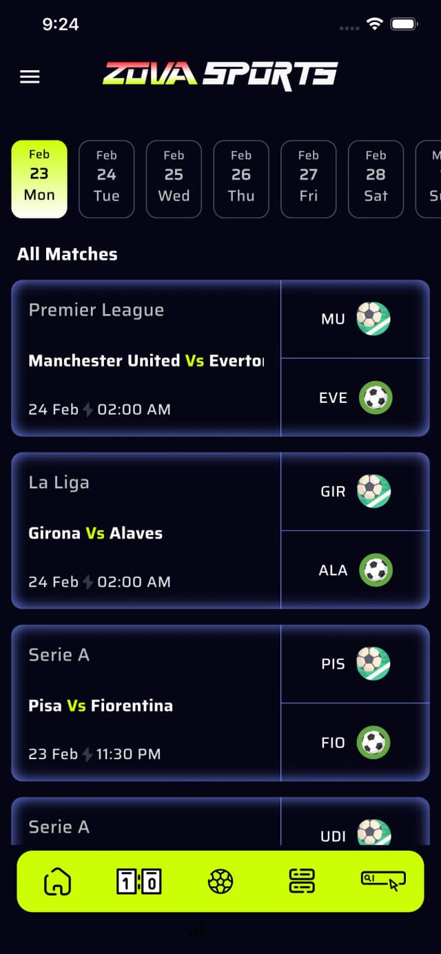 Match Fixtures
